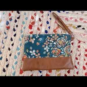 Floral clutch wristlet Boho